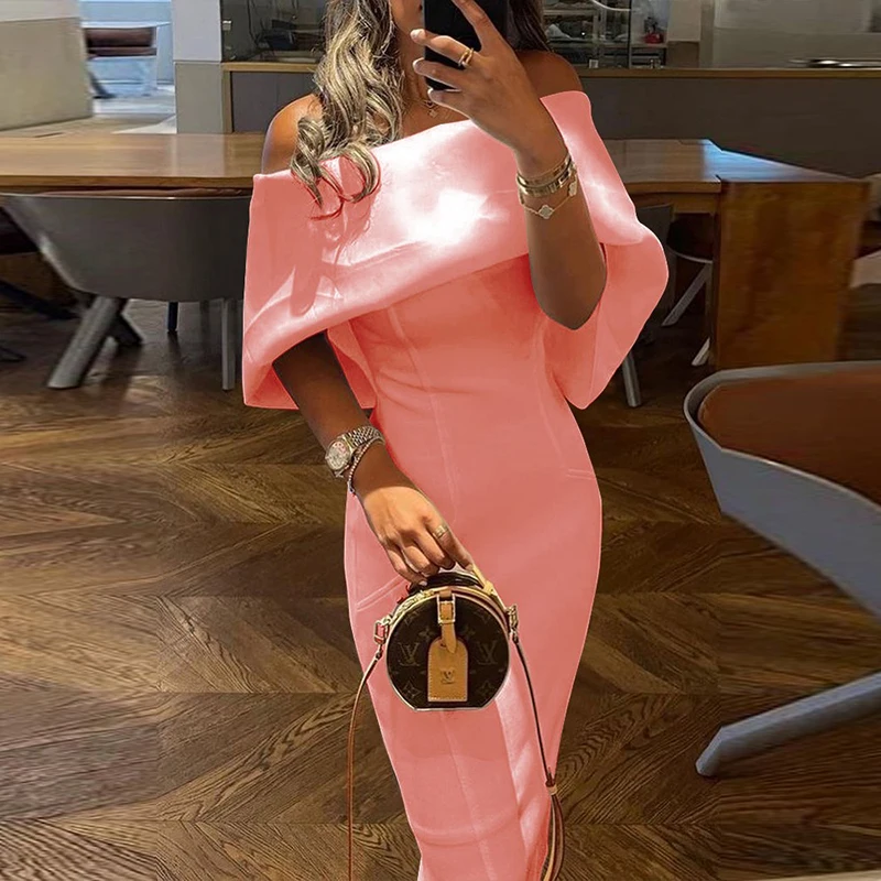 Элегантное дизайнерское облегающее вечернее платье-накидка, соблазнительные однотонные длинные платья с открытыми плечами, летнее модное ...
Элегантное дизайнерское облегающее вечернее платье-накидка, соблазнительные однотонные длинные платья с открытыми плечами, летнее модное ...