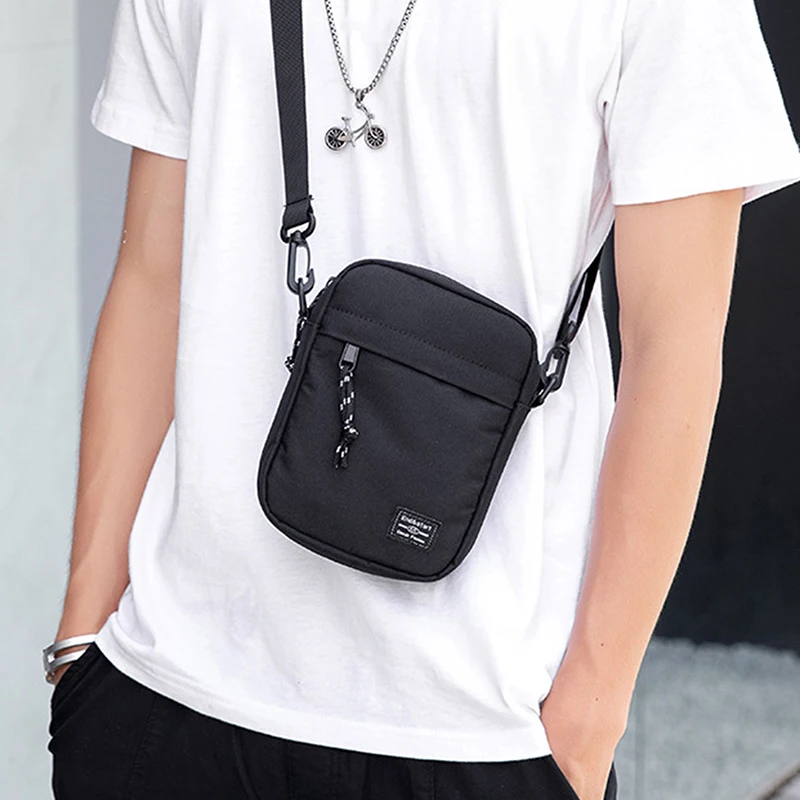 

Мужская маленькая сумка, сумка на плечо, модный диагональный рюкзак, нагрудная светильник Повседневная мини-сумка для мальчиков, стандартная поясная сумка