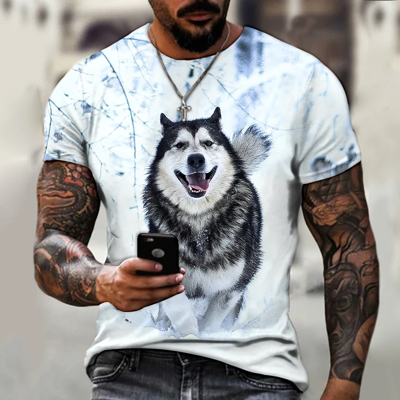 Футболка мужская с 3D-принтом снежного волка, смешная модная смешная хлопковая с абстрактным принтом хаски, в стиле хип-хоп, большие размеры, ... 
Футболка мужская с 3D-принтом снежного волка, смешная модная смешная хлопковая с абстрактным принтом хаски, в стиле хип-хоп, большие размеры, ...