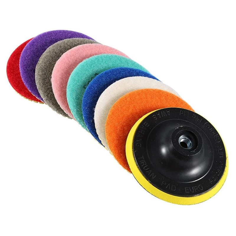 4-Inch Marble Diamond Grinding Wheel, 9 Sets Of Granite Concrete Marble Polishing Resin Polishing Pads
4-Inch Marble Diamond Grinding Wheel, 9 Sets Of Granite Concrete Marble Polishing Resin Polishing Pads