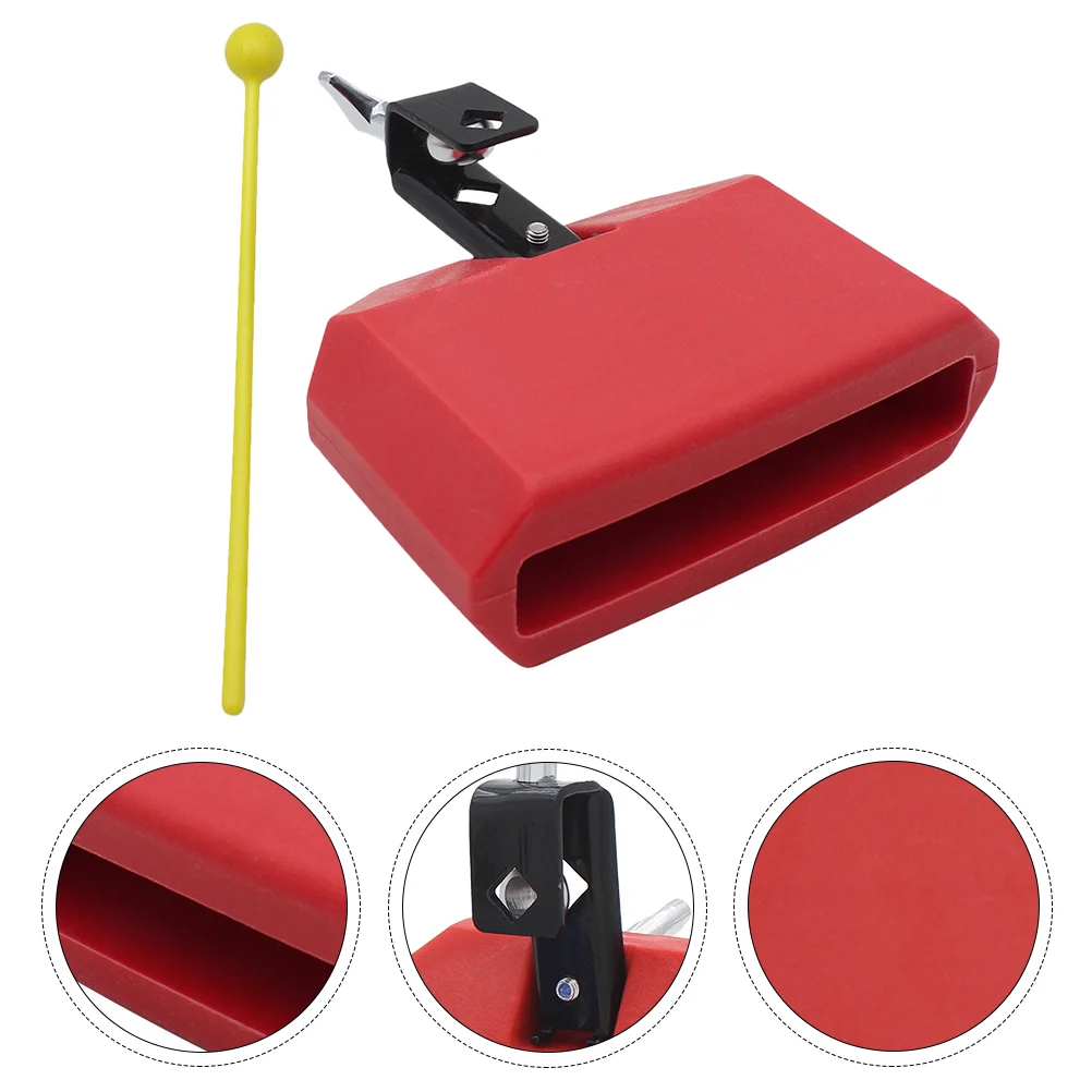 

Percussion Drum Block Cowbell Latin Kit Jam Instrument Musical Plastic Mount Mounting Drums Accessory Steel Accessories Metal
