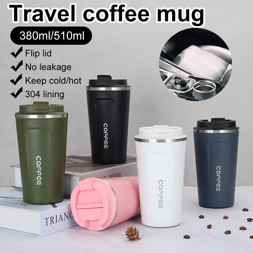 380/510ml Stainless Steel Coffee Mug Double Wall Vacuum Insulated Coffee Tea Cup Leakproof Portable Thermal Mug With Lid
380/510ml Stainless Steel Coffee Mug Double Wall Vacuum Insulated Coffee Tea Cup Leakproof Portable Thermal Mug With Lid