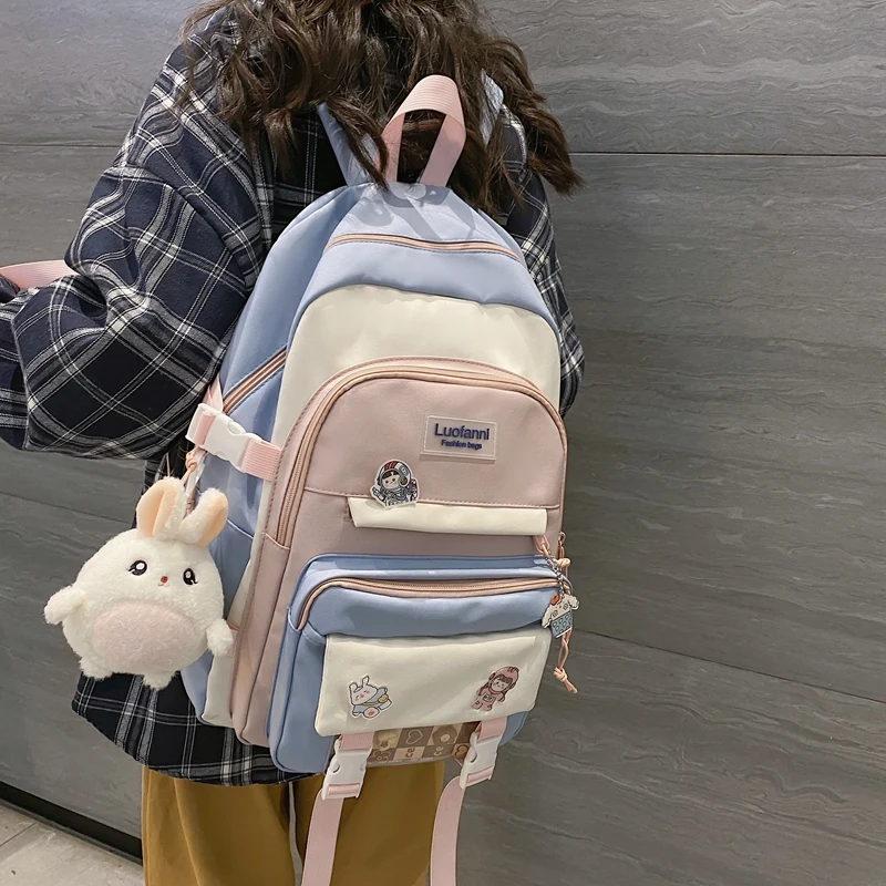 Fashion Women Backpack Schoolbag Cute Nylon Bagpac College Rucksac Laptop Bag For Teenage Girl Black School Backpacks Mochila
Fashion Women Backpack Schoolbag Cute Nylon Bagpac College Rucksac Laptop Bag For Teenage Girl Black School Backpacks Mochila