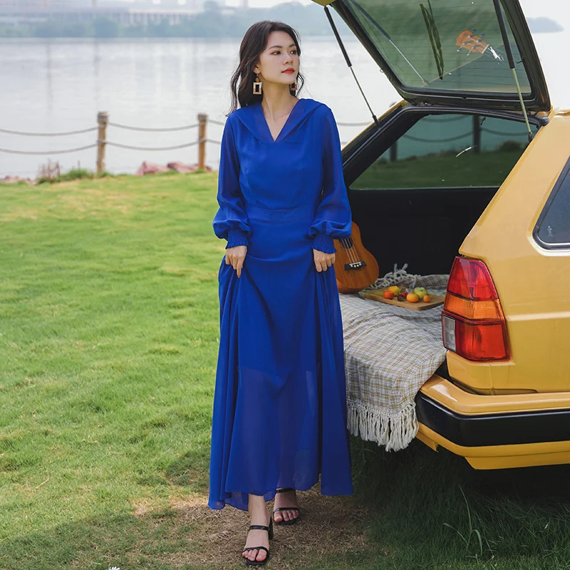 SuperAen 2022 Solid Bohemian V Neck A Line Full Chiffon Beach Holiday Dresses for Women
SuperAen 2022 Solid Bohemian V Neck A Line Full Chiffon Beach Holiday Dresses for Women