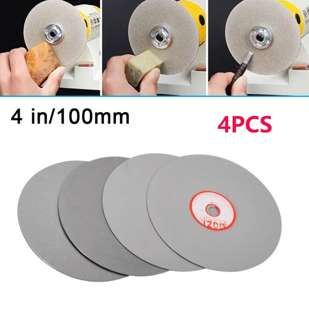 4* 600/800/1200/3000grit Diamond Coated Wheel Lapidary Polishing Grinding Disc For Jewelry Jade Crystal Glass Polishing Abrasive
4* 600/800/1200/3000grit Diamond Coated Wheel Lapidary Polishing Grinding Disc For Jewelry Jade Crystal Glass Polishing Abrasive