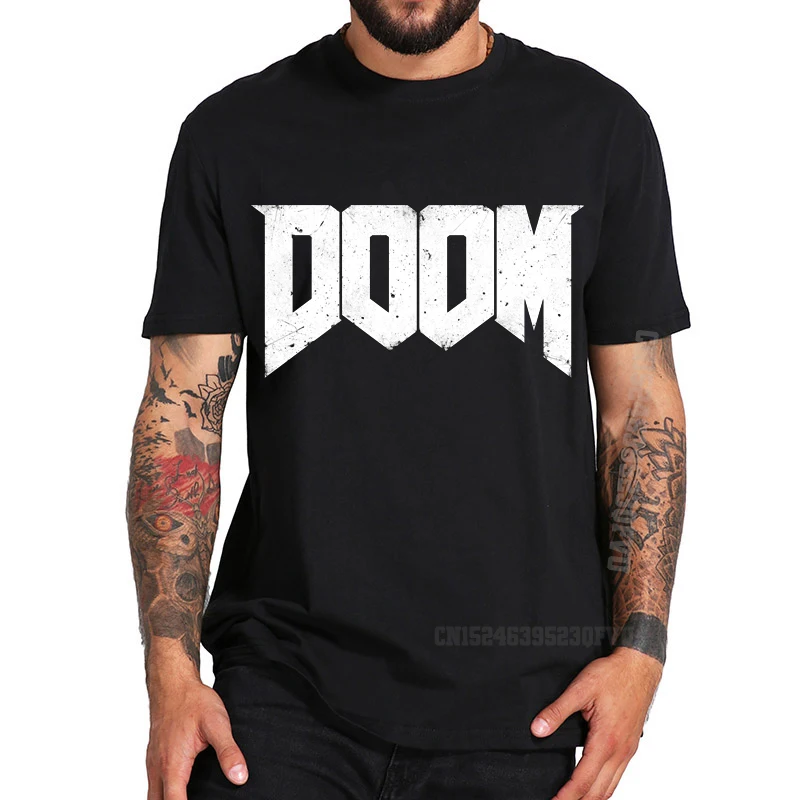 Футболка Doom с аниме принтом Харадзюку унисекс большие размеры футболки на День