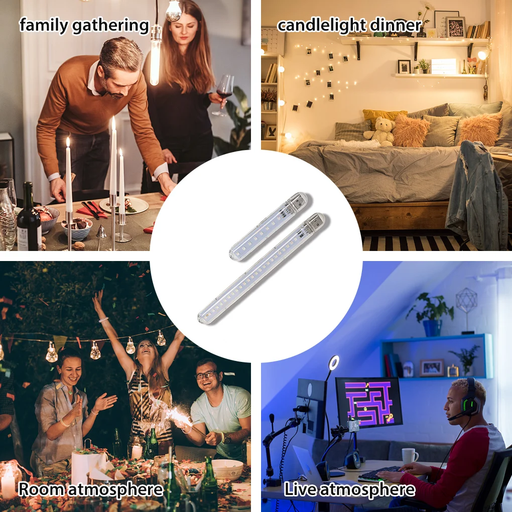 2 Pieces USB Reading Lamps LED Atmosphere Mini Lights 100lm Portable Bright Plastic Book Lighting for Home School
2 Pieces USB Reading Lamps LED Atmosphere Mini Lights 100lm Portable Bright Plastic Book Lighting for Home School