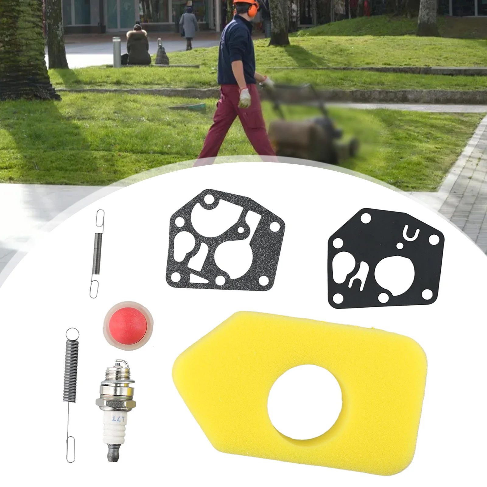 Mower Service Kit Governor Spring Primer Bulb Air Filter Spark Plug For Classic Sprint Engines For Husqvarna Replacement Garden
Mower Service Kit Governor Spring Primer Bulb Air Filter Spark Plug For Classic Sprint Engines For Husqvarna Replacement Garden