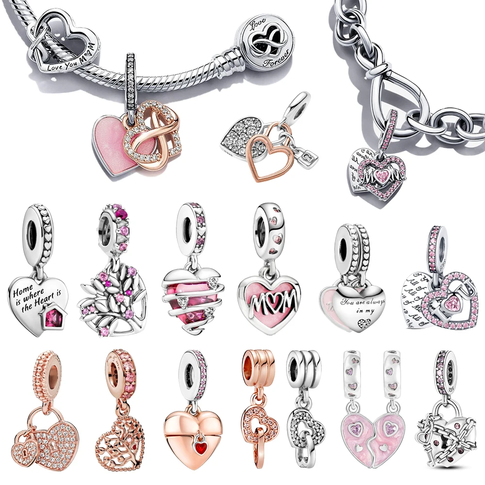 New 925 Silver Couple Love Beads Love Pendant Charm Fit Pandora 925 Original Bracelets Fashion DIY Woman Jewelry Valentine's Day
New 925 Silver Couple Love Beads Love Pendant Charm Fit Pandora 925 Original Bracelets Fashion DIY Woman Jewelry Valentine's Day