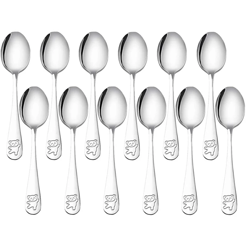 Stainless Steel Kids Spoons,Kids Cutlery Spoons,Child And Toddler Safe Flatware Kids Utensils Set
Stainless Steel Kids Spoons,Kids Cutlery Spoons,Child And Toddler Safe Flatware Kids Utensils Set