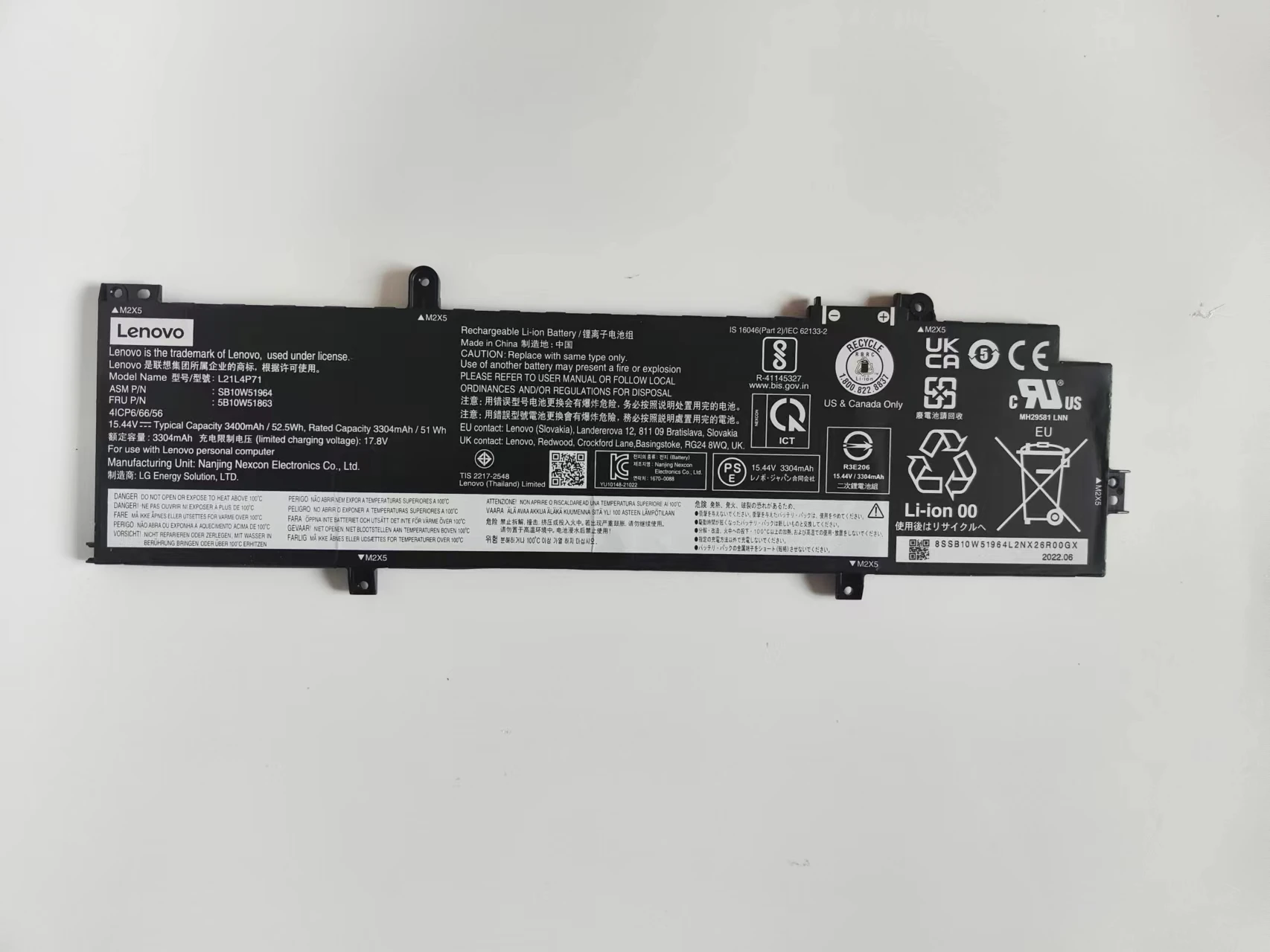 Оригинальные новые запчасти для ноутбуков, аккумулятор 52,5 Втч для Thinkpad T14 gen3 T14sGen3 5B10W51864 L21L4P71 5B10W51863 SB10W51964
Оригинальные новые запчасти для ноутбуков, аккумулятор 52,5 Втч для Thinkpad T14 gen3 T14sGen3 5B10W51864 L21L4P71 5B10W51863 SB10W51964