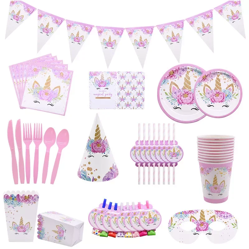 Unicorn Disposable Tableware Unicorn Party Supplies Paper Plate Cups Napkins Unicorn Birthday Party Decoration Baby Shower Girl
Unicorn Disposable Tableware Unicorn Party Supplies Paper Plate Cups Napkins Unicorn Birthday Party Decoration Baby Shower Girl