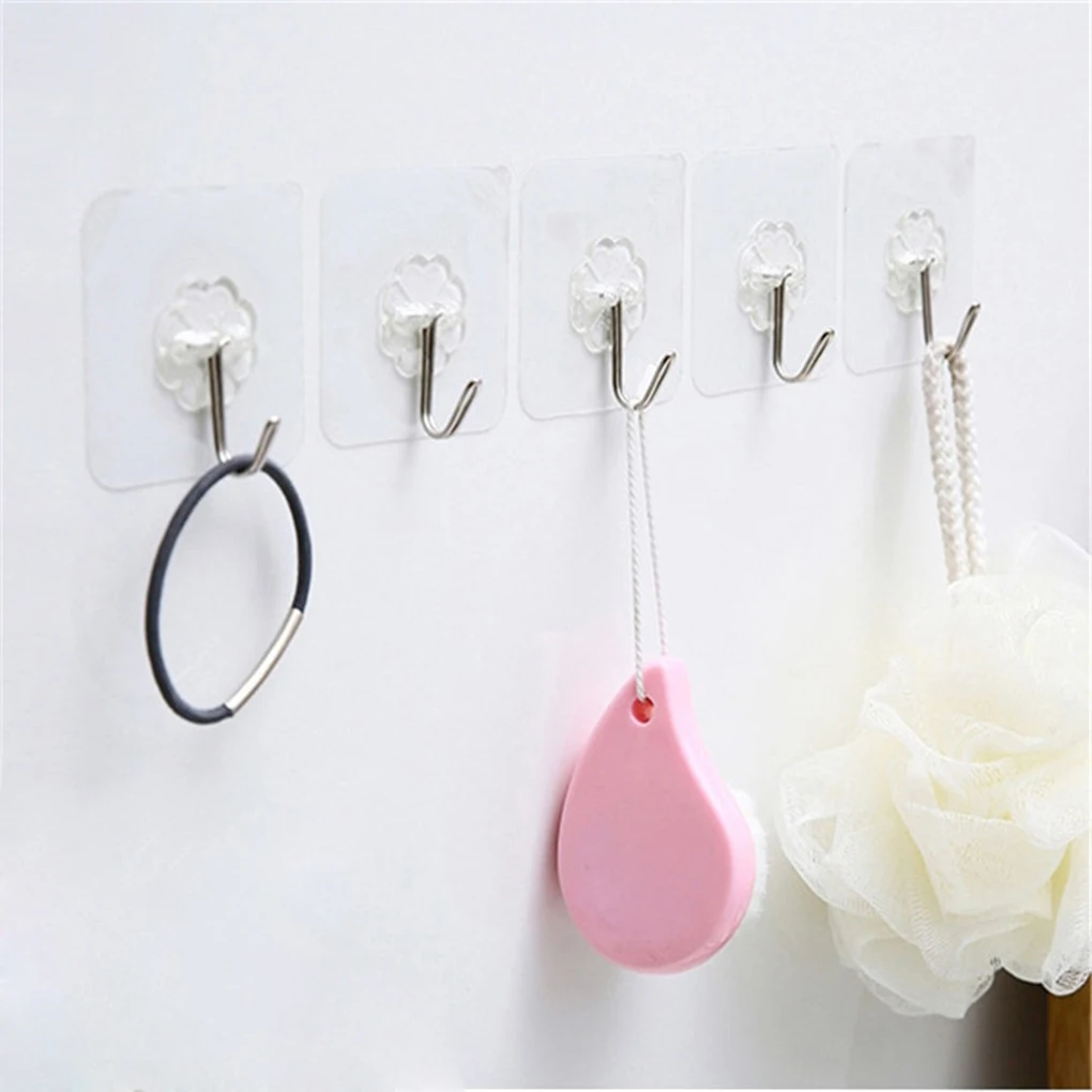 10pcs Strong Sticky Hook Seamless Transparent Hook Bathroom Kitchen Wall Towel Rag Kitchen Utensils Free Punch Storage Hook 
10pcs Strong Sticky Hook Seamless Transparent Hook Bathroom Kitchen Wall Towel Rag Kitchen Utensils Free Punch Storage Hook
