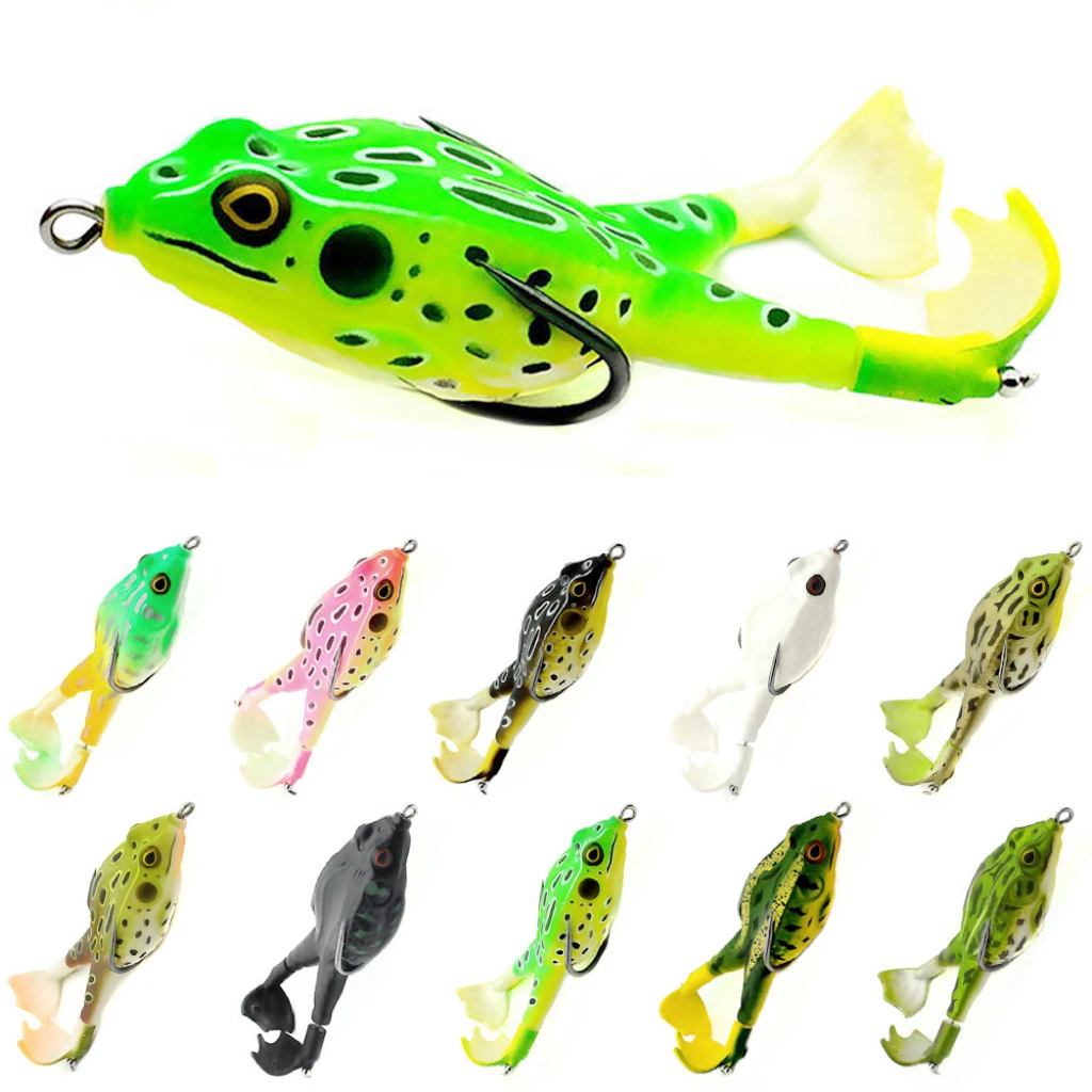 Frog Type Topwater Lure Silicone Thunder Fishing Lure 8/9/10 CM Double Propeller Soft Bait Artificial Wobbler For Fishing
Frog Type Topwater Lure Silicone Thunder Fishing Lure 8/9/10 CM Double Propeller Soft Bait Artificial Wobbler For Fishing
