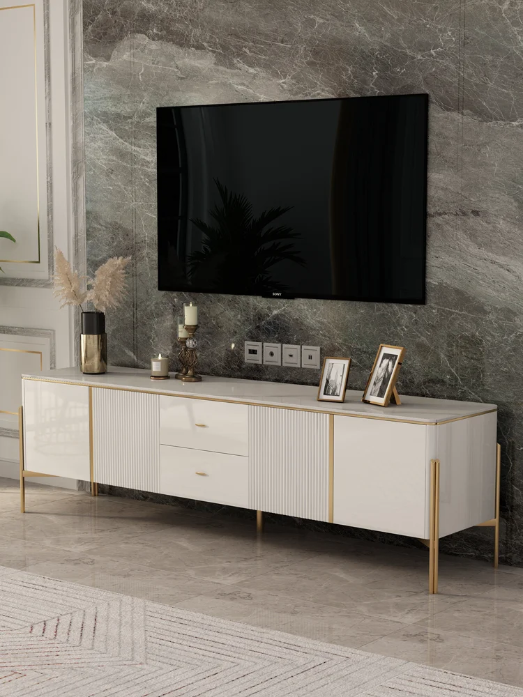 Светильник роскошный современный ТВ-Шкаф простой, яркий, белый и приподнятый. Высококлассный ТВ-шкаф. Мебель для гостиной 
Светильник роскошный современный ТВ-Шкаф простой, яркий, белый и приподнятый. Высококлассный ТВ-шкаф. Мебель для гостиной