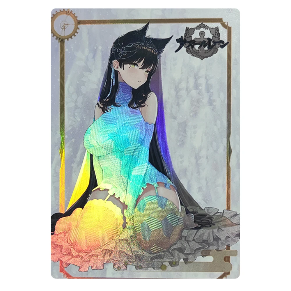 

Azur Lane Ijn Atago Sexy Beautiful Girl Diy Refraction Process Flash Card Anime Characters Acg Game Collection Cards Toy Gift