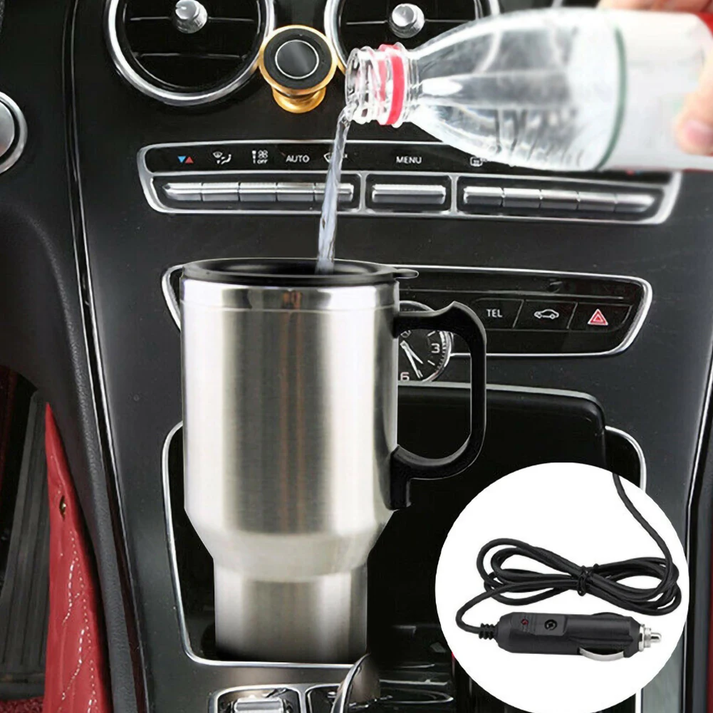 500ML Car Based Heating Stainless Steel Cup Kettle 12V Travel Coffee Heated Mug Vacuum Insulation For Most Car Cup Holders
500ML Car Based Heating Stainless Steel Cup Kettle 12V Travel Coffee Heated Mug Vacuum Insulation For Most Car Cup Holders