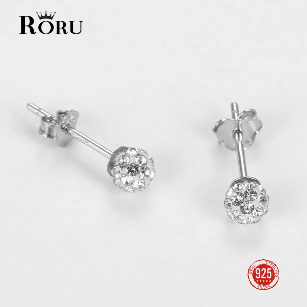 RORU 2022 Small Lovely Cute Mini Round Circle Shape 925 Sterling Silver Stud Earrings for Women Fashion Fine Jewelry Gift
RORU 2022 Small Lovely Cute Mini Round Circle Shape 925 Sterling Silver Stud Earrings for Women Fashion Fine Jewelry Gift