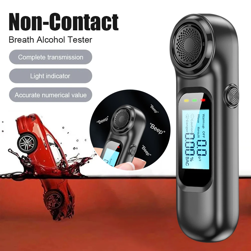 Mini Portable Digital Alcohol Tester Non-Contact High-Precision Alcohol Tester USB Rechargeable Breathalyzer Alcohol Test Tools
Mini Portable Digital Alcohol Tester Non-Contact High-Precision Alcohol Tester USB Rechargeable Breathalyzer Alcohol Test Tools