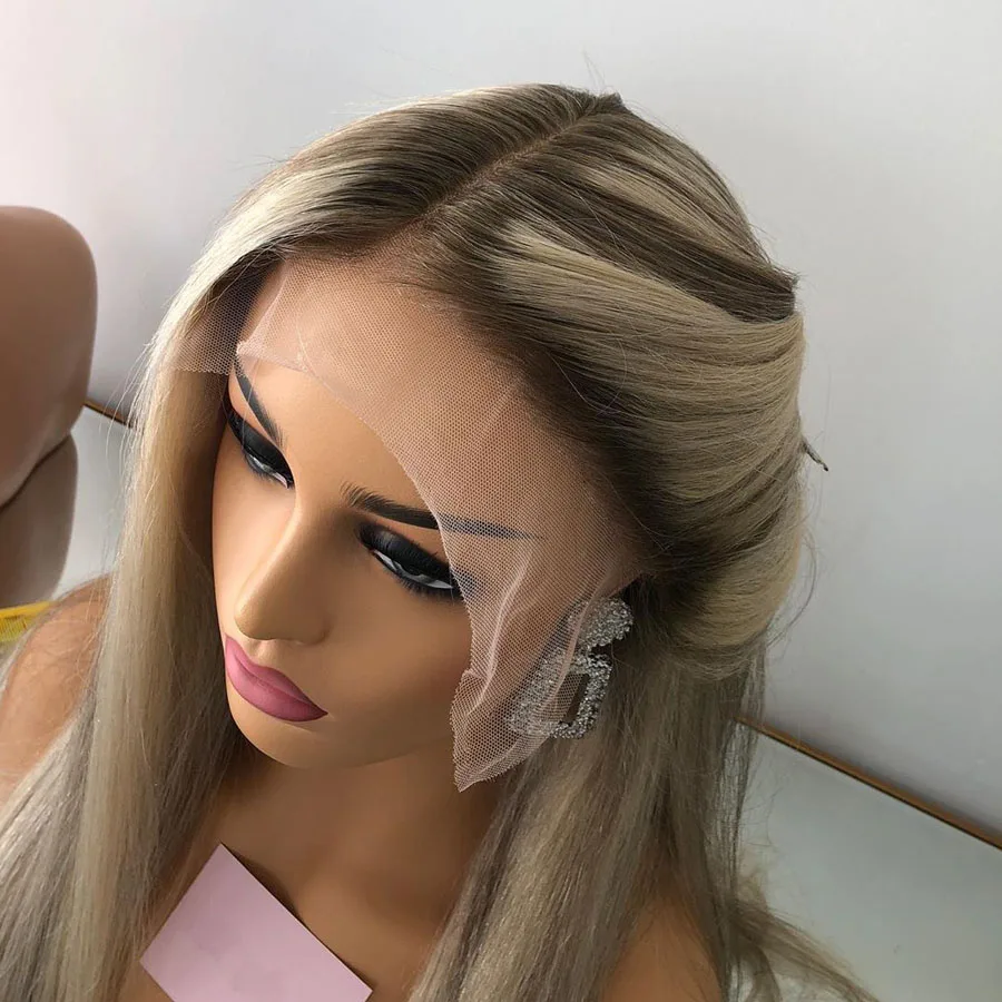 PrePlucked 21A Grade Highlight Ombre Blonde Straight European Human Hair Jewish 5x5 Silk Top Lace Front Wig For Black Women Soft
PrePlucked 21A Grade Highlight Ombre Blonde Straight European Human Hair Jewish 5x5 Silk Top Lace Front Wig For Black Women Soft