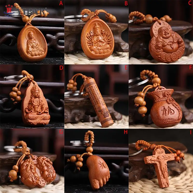 1 Pc High-grade Rosewood Carving Key Buckle Lucky Buddha Keychain Car Key Pendant Wholesale
1 Pc High-grade Rosewood Carving Key Buckle Lucky Buddha Keychain Car Key Pendant Wholesale