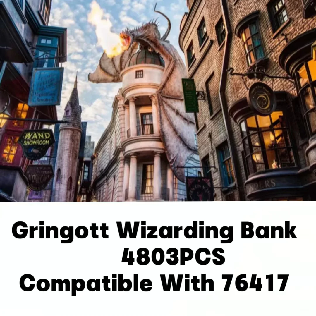 New Gringottsed Wizarding Bank Building Blocks Kit Fit 76417 Bricks Movie Scene Model Educational Toy for Kid Christmas Gifts
New Gringottsed Wizarding Bank Building Blocks Kit Fit 76417 Bricks Movie Scene Model Educational Toy for Kid Christmas Gifts