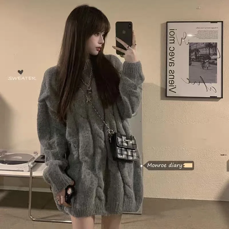 Fried Dough Twists medium length sweater pullover women autumn and winter 2023 Korean soft glutinous loose small crowd sweater
Fried Dough Twists medium length sweater pullover women autumn and winter 2023 Korean soft glutinous loose small crowd sweater