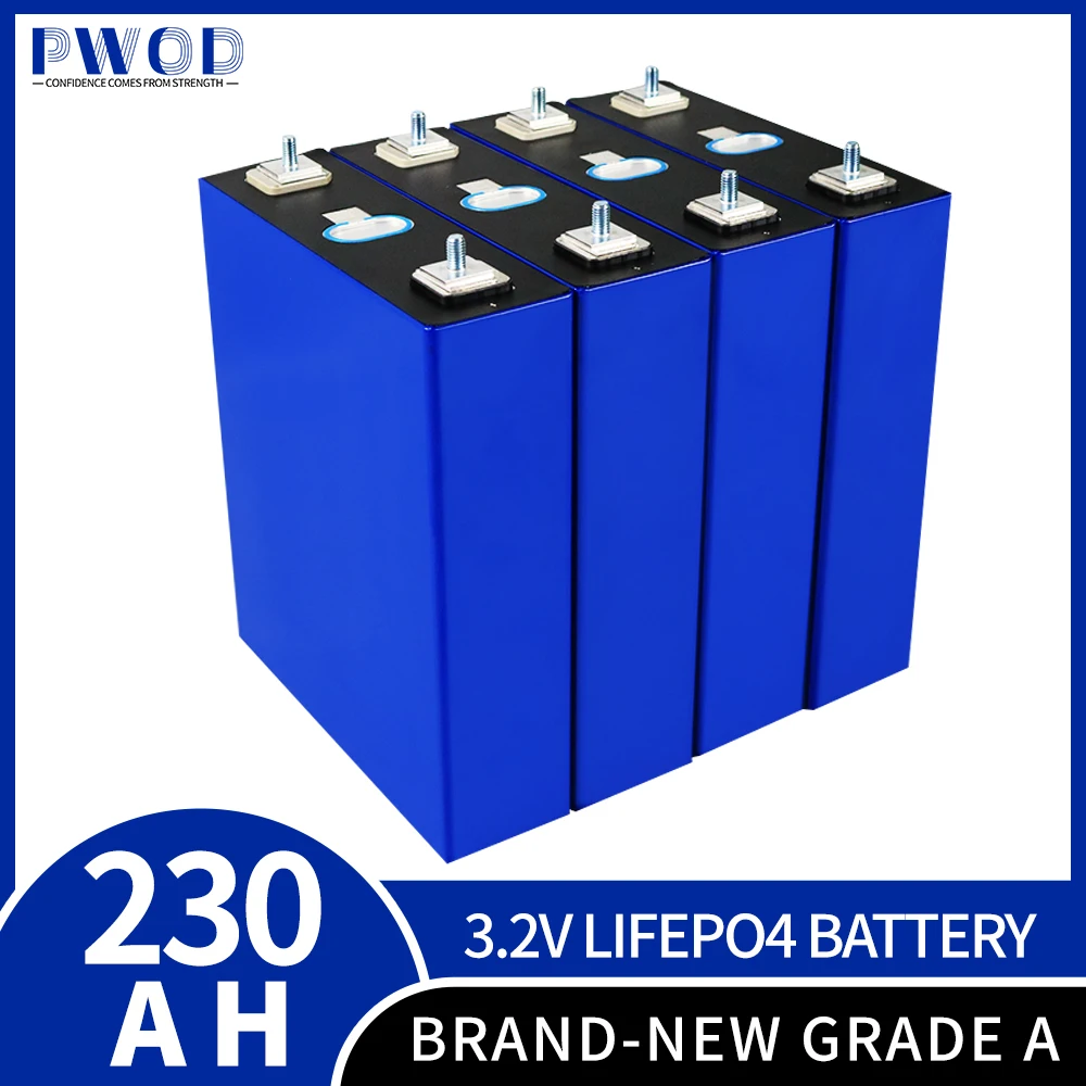 PWOD 8PCS Brand New Grade A 3.2V 230Ah lifepo4 Battery pack 24V230AH cell Lithium Iron Phosphate solar EU US tax free
PWOD 8PCS Brand New Grade A 3.2V 230Ah lifepo4 Battery pack 24V230AH cell Lithium Iron Phosphate solar EU US tax free