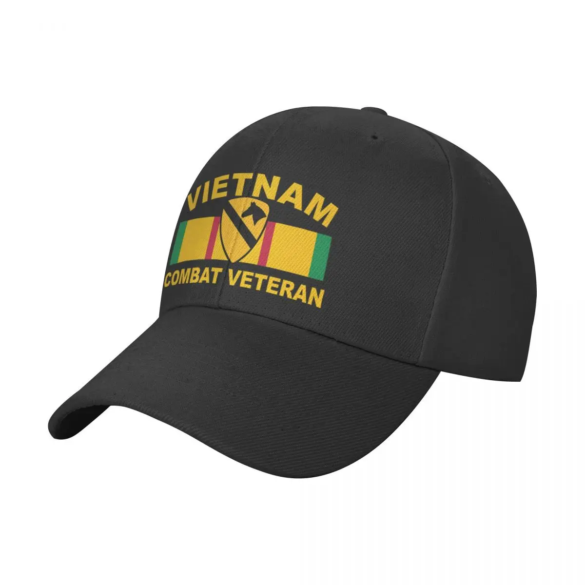 

Us Army 1st Cavalry Division Vietnam Combat Veteran Casual Baseball Cap for Women and Men Fashion Hat Hard Top Caps Snapback Hat