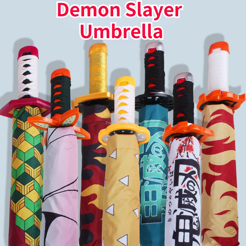 Demon Slayer Umbrella Anime Topic Three Folding Sun Protection Umbrella Sunny Rain Dual Use Parasol Bumbershoot Home Decoration
Demon Slayer Umbrella Anime Topic Three Folding Sun Protection Umbrella Sunny Rain Dual Use Parasol Bumbershoot Home Decoration
