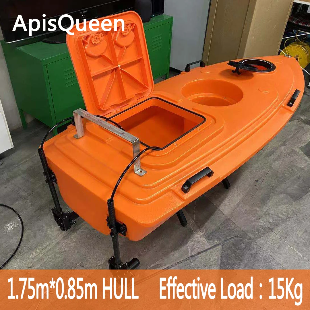 23Kg load capacity 1.75m long and 0.85m wide unmanned boat hull for mapping, environmental protection and other fields
23Kg load capacity 1.75m long and 0.85m wide unmanned boat hull for mapping, environmental protection and other fields