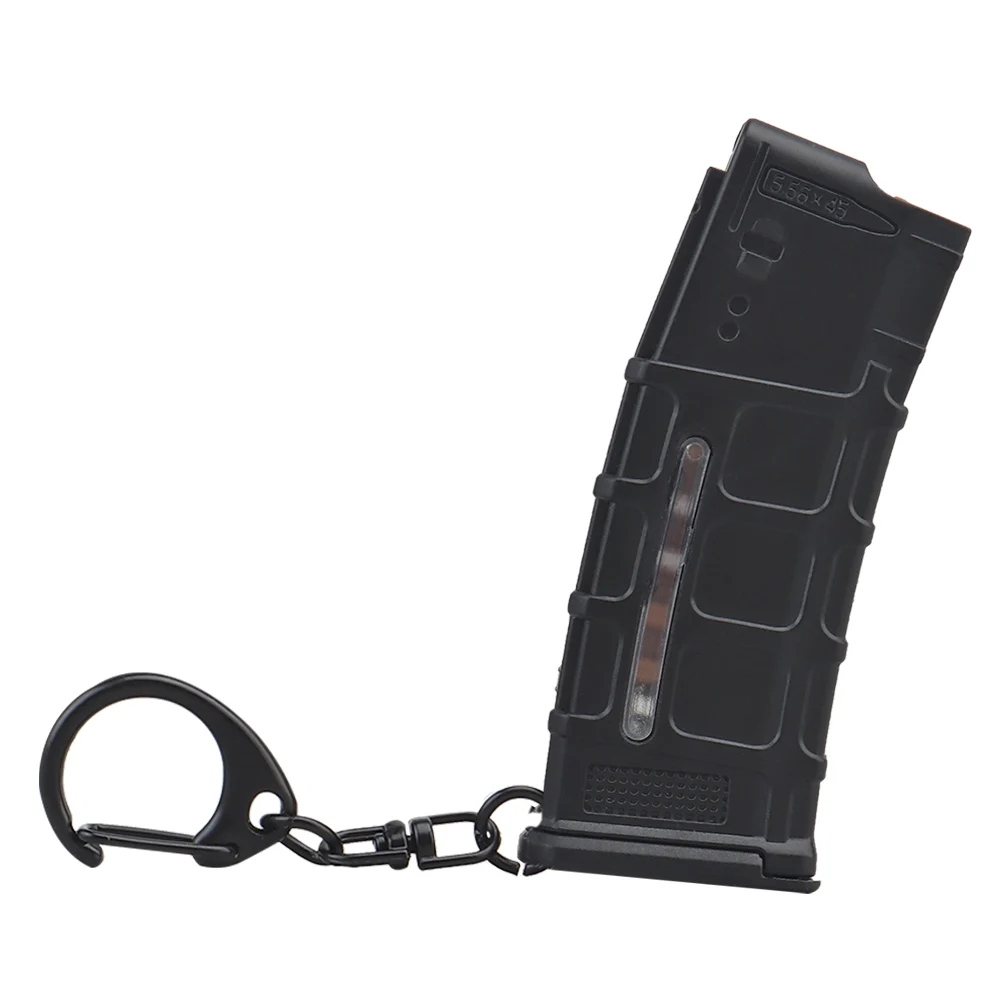 Tactical 1:4 Plastic Magazine Shape Keychain Mini 5.56mm Magazine Decoration Gift Keyring Hunting Paintball Toy
Tactical 1:4 Plastic Magazine Shape Keychain Mini 5.56mm Magazine Decoration Gift Keyring Hunting Paintball Toy