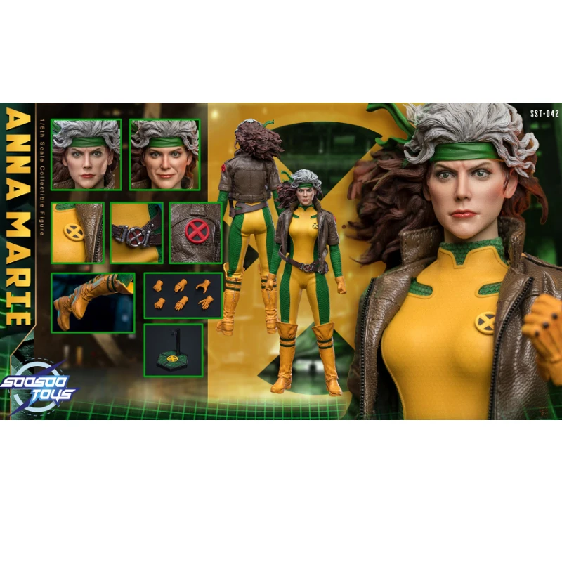 Soosootoys SST-042 1/6 Rogue Anna Marie X Men 10-inch 26CM Action Figures Toy Gift Collection Hobby
Soosootoys SST-042 1/6 Rogue Anna Marie X Men 10-inch 26CM Action Figures Toy Gift Collection Hobby