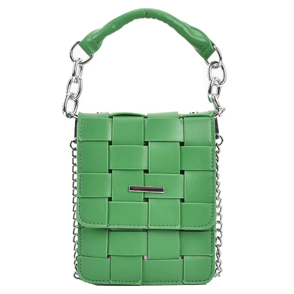 PU Leather Woven Square Shoulder Bag Metal Chain Portable Handbag Phone Purse for Outdoor Shopping Business
PU Leather Woven Square Shoulder Bag Metal Chain Portable Handbag Phone Purse for Outdoor Shopping Business