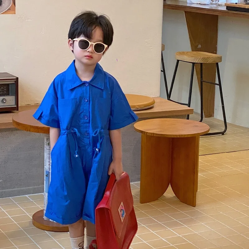 Kids Unisex short sleeve cotton jumpsuits Children loose all-match knee length bodysuits
Kids Unisex short sleeve cotton jumpsuits Children loose all-match knee length bodysuits