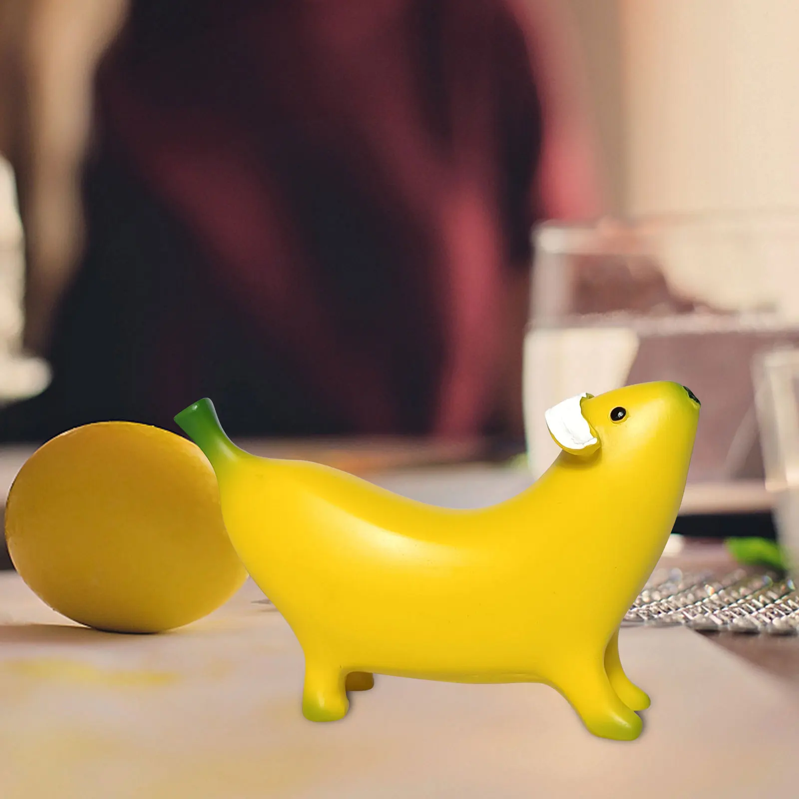 Resin Banana Dog Ornament Water Resistance Resin Animal Statue Crafts for Birthday Gifts Home Decor Accessories
Resin Banana Dog Ornament Water Resistance Resin Animal Statue Crafts for Birthday Gifts Home Decor Accessories