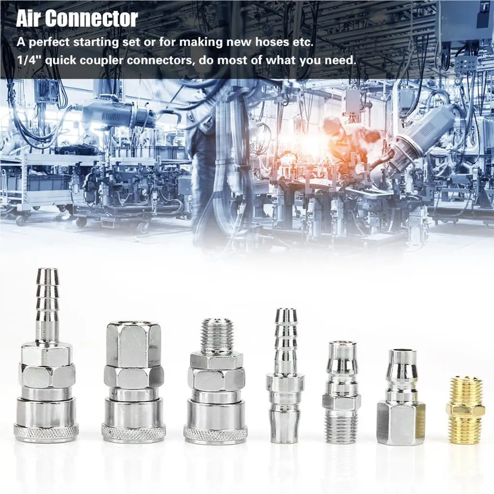18pcs Line Hose Air Compressor Connector Quick Release Assembly Set 1/4" Pneumatic Iron Parts
18pcs Line Hose Air Compressor Connector Quick Release Assembly Set 1/4" Pneumatic Iron Parts