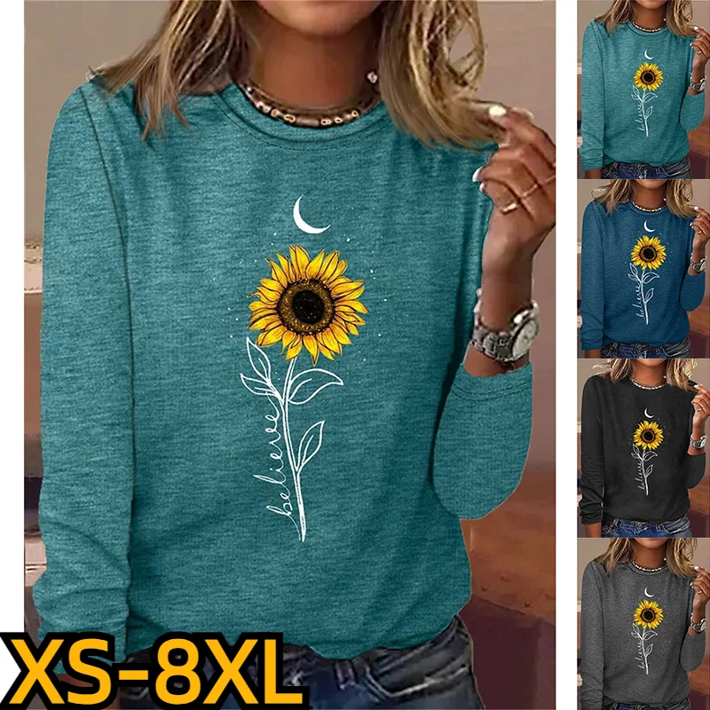 2023 New Everyday Women's Casual Fashion Design Long Sleeve 3D Print Pullover Autumn Street Loose Tee Shirt Round Neck T-shirt
2023 New Everyday Women's Casual Fashion Design Long Sleeve 3D Print Pullover Autumn Street Loose Tee Shirt Round Neck T-shirt