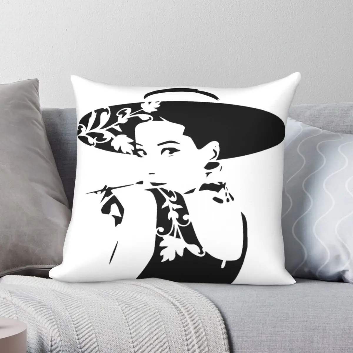 Audrey Hepburn Square Pillowcase Polyester Linen Velvet Creative Zip Decor Bed Cushion Cover 45x45
Audrey Hepburn Square Pillowcase Polyester Linen Velvet Creative Zip Decor Bed Cushion Cover 45x45