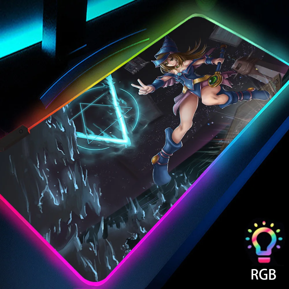 Dark Magician Girl Office Anime Mouse Pad Cute Gamer Computer Backlit Japanese Pc Stationery RGB Kawaii Keyboard Rubber LED Mats
Dark Magician Girl Office Anime Mouse Pad Cute Gamer Computer Backlit Japanese Pc Stationery RGB Kawaii Keyboard Rubber LED Mats