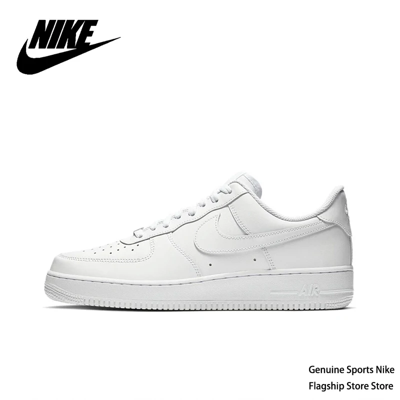 

Оригинальные женские кроссовки унисекс Nike Air Force 1 Low '07 для скейтбординга AF1 чистый белый цвет Классические Ретро стиль
