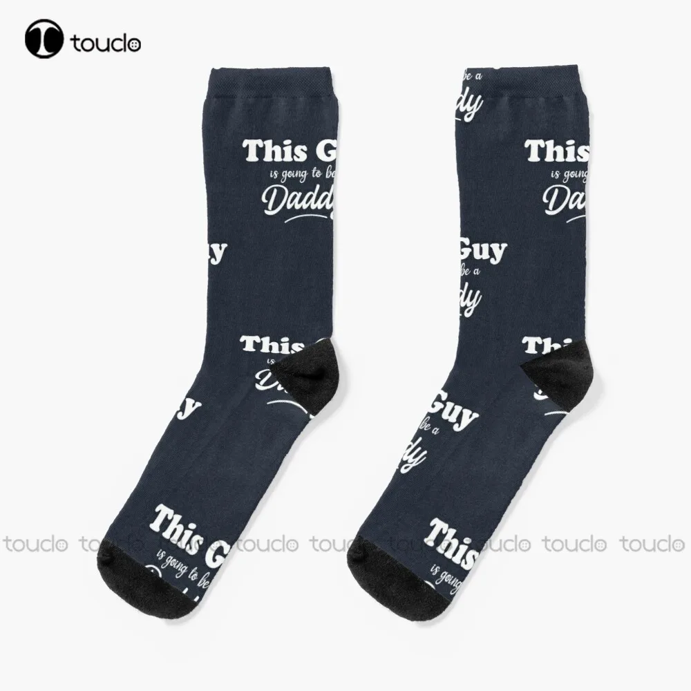 

This Guy Is Going To Be A Daddy Socks Women Workout Sockss 360° Digital Print Design Cute Socks Creative Funny Socks Art