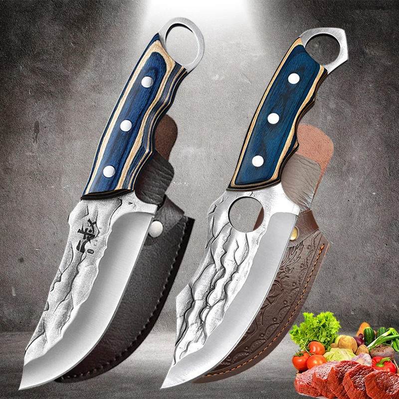Kitchen Knife Forged Boning Knife Butcher Knife Stainless Steel Cleaver Vegetable Fruit Knife Outdoor Camping Knife With Cover
Kitchen Knife Forged Boning Knife Butcher Knife Stainless Steel Cleaver Vegetable Fruit Knife Outdoor Camping Knife With Cover