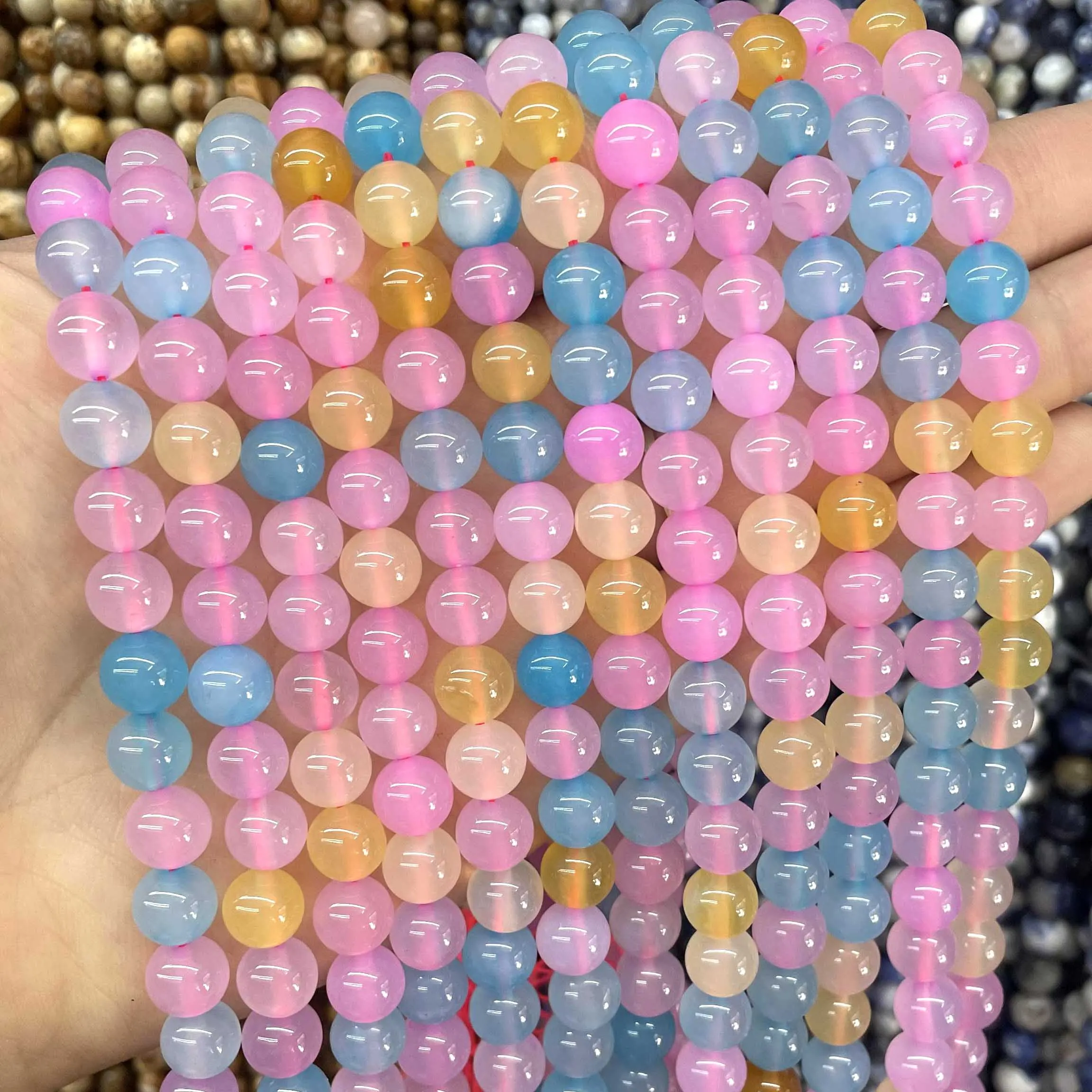 4 6 8 10 12mm Natural Stone Morganite Agates Round Loose Spacer Beads For Jewelry DIY Making Charms Bracelet Accessories
4 6 8 10 12mm Natural Stone Morganite Agates Round Loose Spacer Beads For Jewelry DIY Making Charms Bracelet Accessories