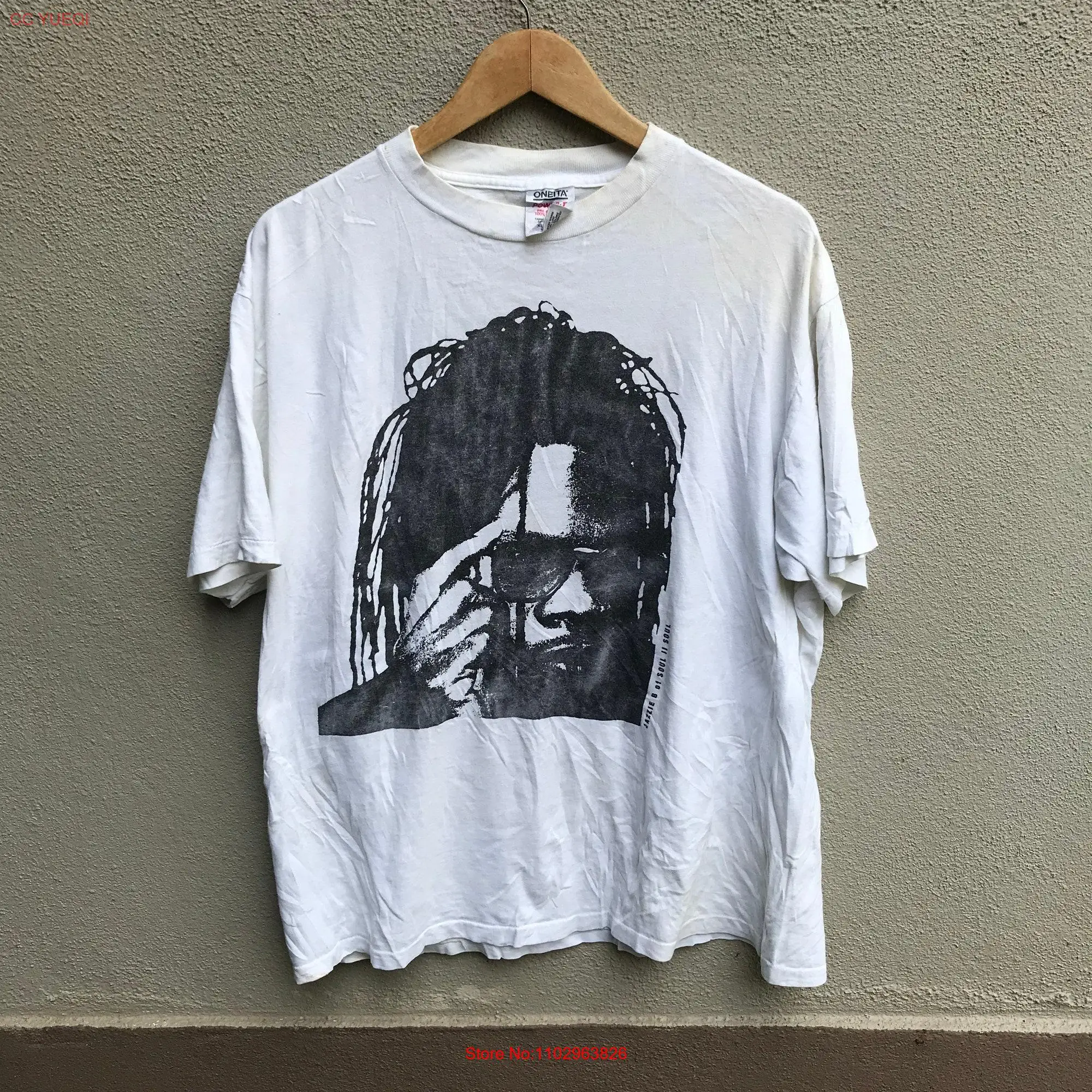 Винтажный редкий 90-х JAZZIE B soul 2 rap tee hiphop с длинным или коротким рукавом