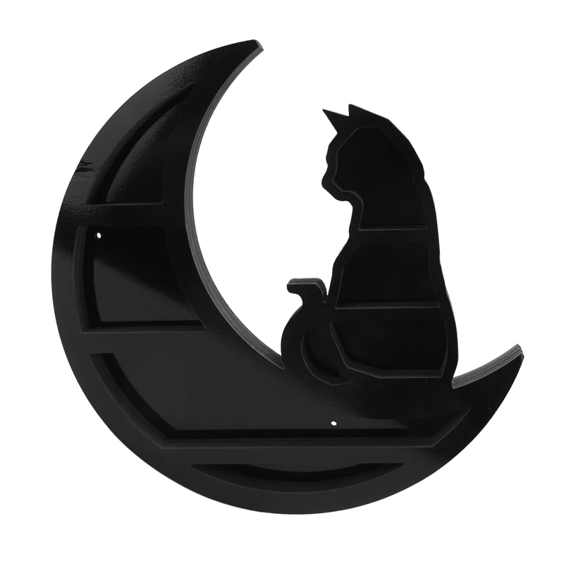 Cat On The Moon Crystal Shelf Moon Shelf Black Cat Design PVC Crystal Display Shelf For Living Dinning Room Bed Storage
Cat On The Moon Crystal Shelf Moon Shelf Black Cat Design PVC Crystal Display Shelf For Living Dinning Room Bed Storage