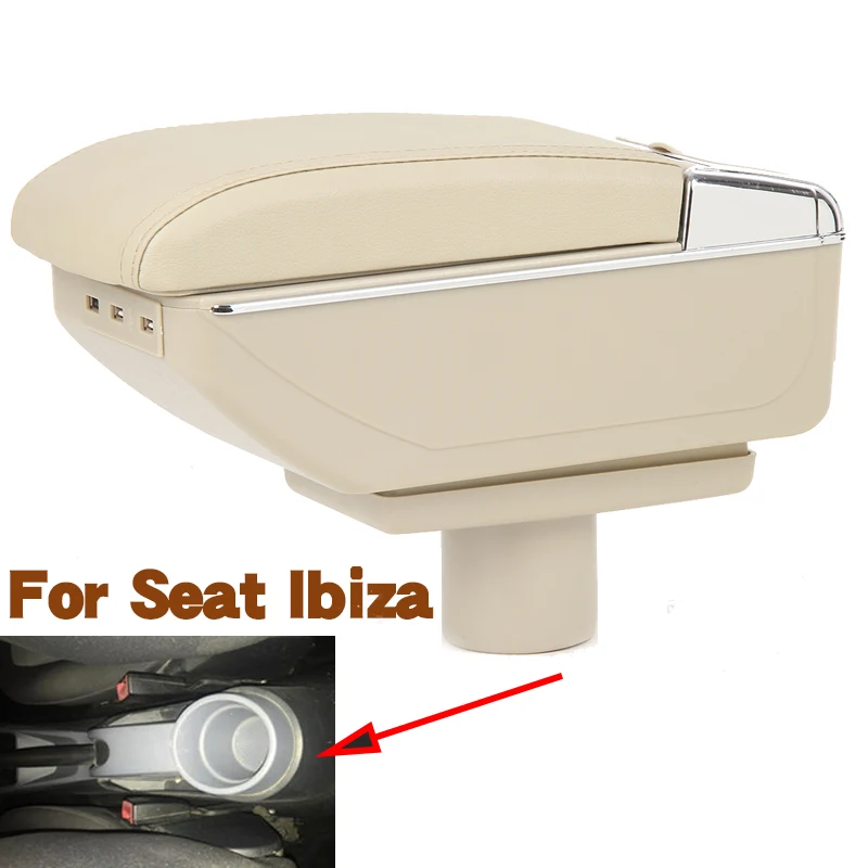 Подлокотник для Seat ibiza 6j Ibiza 6L, центральный контейнер для хранения с подстаканником и пепельницей, товары с USB
Подлокотник для Seat ibiza 6j Ibiza 6L, центральный контейнер для хранения с подстаканником и пепельницей, товары с USB