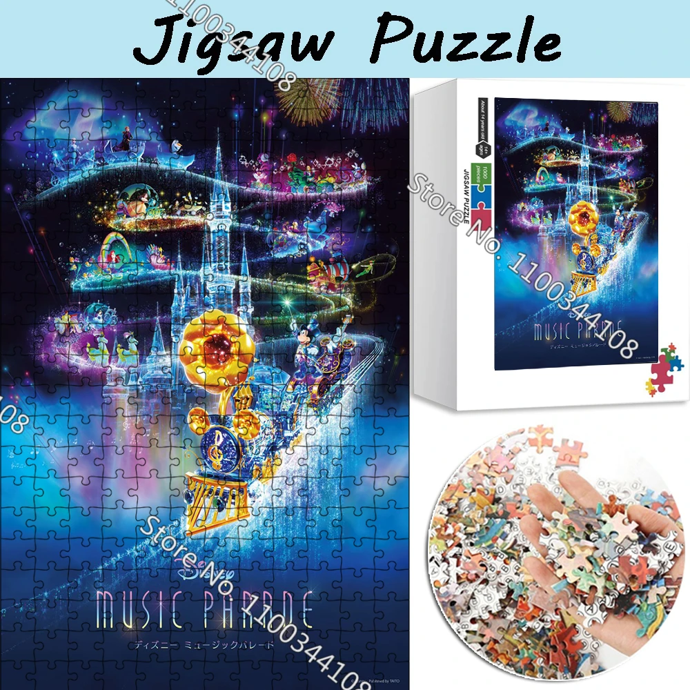 Disney Music Parade Jigsaw Puzzle Fireworks Party Mickey Mouse 1000 Pieces Puzzles Children's Handmade Toys Adult Creative Gifts
Disney Music Parade Jigsaw Puzzle Fireworks Party Mickey Mouse 1000 Pieces Puzzles Children's Handmade Toys Adult Creative Gifts