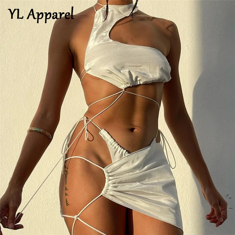 Женский облегающий костюм с юбкой и трусиками, черный или белый сексуальный комплект из 3 предметов с юбкой и шнуровкой, одежда для ночного к...
Женский облегающий костюм с юбкой и трусиками, черный или белый сексуальный комплект из 3 предметов с юбкой и шнуровкой, одежда для ночного к...