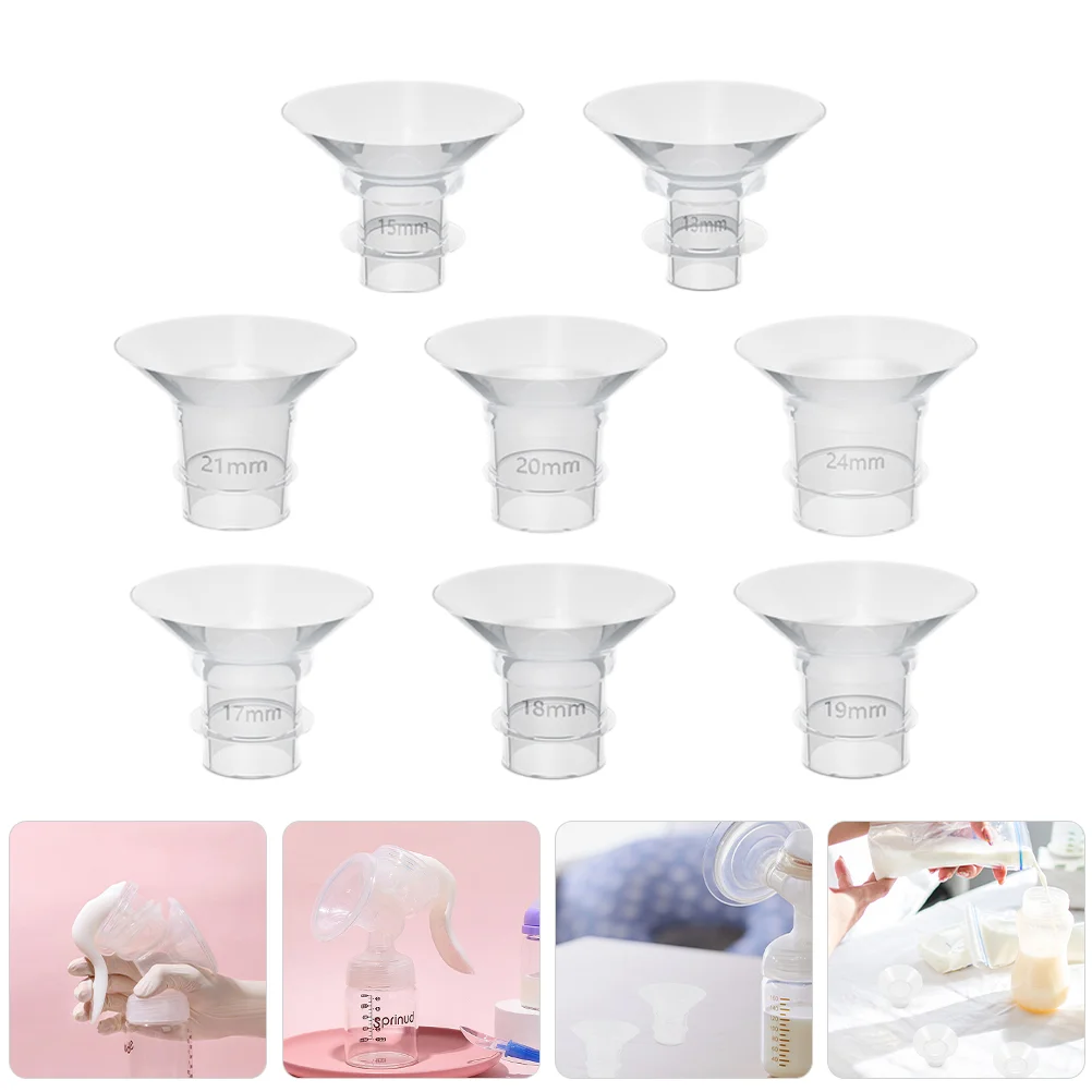 

8 Pcs Flange Inserts 19mm 13mm Fittings 21mm for Electric Breast Pump Septum 18mm Small Size 20mm